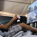 Sergio Perez (MEX) Force India on a simulator at Formula One World Championship, Rd8, European Grand Prix, Preparations, Baku City Circuit, Baku, Azerbaijan, Thursday 16 June 2016. © Sutton Images