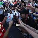 Sebastian Vettel (GER) Ferrari autographs for the fans at Formula One World Championship, Rd8, European Grand Prix, Preparations, Baku City Circuit, Baku, Azerbaijan, Thursday 16 June 2016. © Sutton Images
