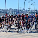 Fernando Alonso (ESP) McLaren takes a tour of the Cith on a bicycle at Formula One World Championship, Rd8, European Grand Prix, Preparations, Baku City Circuit, Baku, Azerbaijan, Wednesday 15 June 2016. © Sutton Images