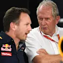 Christian Horner (GBR) Red Bull Racing Team Principal and Dr Helmut Marko (AUT) Red Bull Motorsport Consultant at Formula One World Championship, Rd12, German Grand Prix, Practice, Hockenheim, Germany, Friday 29 July 2016. © Sutton Images