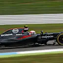 Jenson Button (GBR) McLaren MP4-31 at Formula One World Championship, Rd12, German Grand Prix, Qualifying, Hockenheim, Germany, Saturday 30 July 2016. © Sutton Images