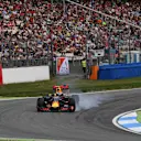 Max Verstappen (NED) Red Bull Racing RB12 locks up at Formula One World Championship, Rd12, German Grand Prix, Qualifying, Hockenheim, Germany, Saturday 30 July 2016. © Sutton Images