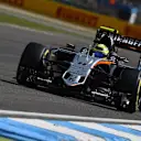 Sergio Perez (MEX) Force India VJM09 at Formula One World Championship, Rd12, German Grand Prix, Qualifying, Hockenheim, Germany, Saturday 30 July 2016. © Sutton Images