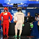 Kimi Raikkonen (FIN) Ferrari and Nico Rosberg (GER) Mercedes AMG F1 in parc ferme at Formula One World Championship, Rd12, German Grand Prix, Qualifying, Hockenheim, Germany, Saturday 30 July 2016. © Sutton Images