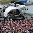 Fans at the autograph session at Formula One World Championship, Rd12, German Grand Prix, Qualifying, Hockenheim, Germany, Saturday 30 July 2016. © Sutton Images