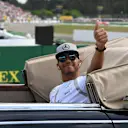 Lewis Hamilton (GBR) Mercedes AMG F1 on the drivers parade at Formula One World Championship, Rd12, German Grand Prix, Race, Hockenheim, Germany, Sunday 31 July 2016. © Sutton Images