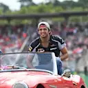 Carlos Sainz (ESP) Scuderia Toro Rosso on the drivers parade at Formula One World Championship, Rd12, German Grand Prix, Race, Hockenheim, Germany, Sunday 31 July 2016. © Sutton Images