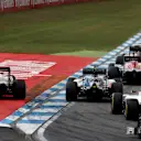 Debris at the start of the race at Formula One World Championship, Rd12, German Grand Prix, Race, Hockenheim, Germany, Sunday 31 July 2016. © Sutton Images