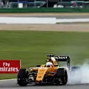 Kevin Magnussen (DEN) Renault Sport F1 Team RS16 locks up at Formula One World Championship, Rd12, German Grand Prix, Race, Hockenheim, Germany, Sunday 31 July 2016. © Sutton Images