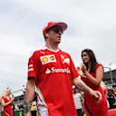 Kimi Raikkonen (FIN) Ferrari on the drivers parade at Formula One World Championship, Rd12, German Grand Prix, Race, Hockenheim, Germany, Sunday 31 July 2016. © Sutton Images