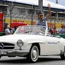 Pascal Wehrlein (GER) Manor Racing on the drivers parade at Formula One World Championship, Rd12, German Grand Prix, Race, Hockenheim, Germany, Sunday 31 July 2016. © Sutton Images
