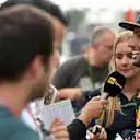 Daniel Ricciardo (AUS) Red Bull Racing talks with the media at Formula One World Championship, Rd12, German Grand Prix, Race, Hockenheim, Germany, Sunday 31 July 2016. © Sutton Images