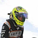 Sergio Perez (MEX) Force India on the grid at Formula One World Championship, Rd12, German Grand Prix, Race, Hockenheim, Germany, Sunday 31 July 2016. © Sutton Images