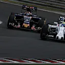 Felipe Massa (BRA) Williams FW38 and Daniil Kvyat (RUS) Scuderia Toro Rosso STR11 at Formula One World Championship, Rd11, Practice, Hungaroring, Hungary, Friday 22 July 2016. © Sutton Images