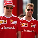 Kimi Raikkonen (FIN) Ferrari and Sebastian Vettel (GER) Ferrari at Formula One World Championship, Rd11, Practice, Hungaroring, Hungary, Friday 22 July 2016. © Sutton Images