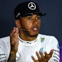 Lewis Hamilton (GBR) Mercedes AMG F1 in the Press Conference at Formula One World Championship, Rd11, Hungarian Grand Prix, Qualifying, Hungaroring, Hungary, Saturday 23 July 2016. © Sutton Images
