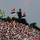 Flags, fans and atmosphere at Formula One World Championship, Rd11, Hungarian Grand Prix, Qualifying, Hungaroring, Hungary, Saturday 23 July 2016. © Sutton Images