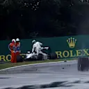 Felipe Massa (BRA) Williams FW38 crashed in Q1 at Formula One World Championship, Rd11, Hungarian Grand Prix, Qualifying, Hungaroring, Hungary, Saturday 23 July 2016. © Sutton Images