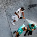 Race winner Lewis Hamilton (GBR) Mercedes AMG F1 celebrates with the champagne, the team and friends at Formula One World Championship, Rd11, Hungarian Grand Prix, Race, Hungaroring, Hungary, Sunday 24 July 2016. © Sutton Images