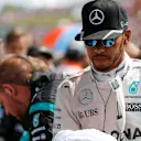 Lewis Hamilton (GBR) Mercedes AMG F1 on the grid at Formula One World Championship, Rd11, Hungarian Grand Prix, Race, Hungaroring, Hungary, Sunday 24 July 2016. © Sutton Images