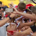 Romain Grosjean (FRA) Haas F1 signs autographs for the fans at Formula One World Championship, Rd11, Hungarian Grand Prix, Race, Hungaroring, Hungary, Sunday 24 July 2016. © Sutton Images