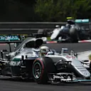 Lewis Hamilton (GBR) Mercedes-Benz F1 W07 Hybrid leads Nico Rosberg (GER) Mercedes-Benz F1 W07 Hybrid at Formula One World Championship, Rd11, Hungarian Grand Prix, Race, Hungaroring, Hungary, Sunday 24 July 2016. © Sutton Images