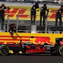 Third placed Daniel Ricciardo (AUS) Red Bull Racing RB12 crosses the line at Formula One World Championship, Rd11, Hungarian Grand Prix, Race, Hungaroring, Hungary, Sunday 24 July 2016. © Sutton Images