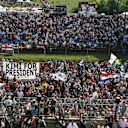 Fans and banners at Formula One World Championship, Rd11, Hungarian Grand Prix, Race, Hungaroring, Hungary, Sunday 24 July 2016. © Sutton Images