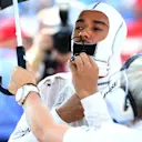 Lewis Hamilton (GBR) Mercedes AMG F1 on the grid at Formula One World Championship, Rd11, Hungarian Grand Prix, Race, Hungaroring, Hungary, Sunday 24 July 2016. © Sutton Images