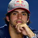 Carlos Sainz jr (ESP) Scuderia Toro Rosso in the Press Conference at Formula One World Championship, Rd11, Preparations, Hungaroring, Hungary, Thursday 21 July 2016. © Sutton Images