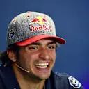 Carlos Sainz jr (ESP) Scuderia Toro Rosso in the Press Conference at Formula One World Championship, Rd11, Preparations, Hungaroring, Hungary, Thursday 21 July 2016. © Sutton Images