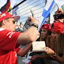 Kimi Raikkonen (FIN) Ferrari signs autographs for the fans at Formula One World Championship, Rd11, Preparations, Hungaroring, Hungary, Thursday 21 July 2016. © Sutton Images