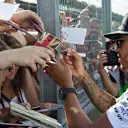 Lewis Hamilton (GBR) Mercedes AMG F1 signs autographs for the fans at Formula One World Championship, Rd11, Preparations, Hungaroring, Hungary, Thursday 21 July 2016. © Sutton Images