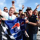 Max Verstappen (NED) Red Bull Racing with fans and banner at Formula One World Championship, Rd11, Preparations, Hungaroring, Hungary, Thursday 21 July 2016. © Sutton Images