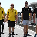 Jolyon Palmer (GBR) Renault Sport F1 Team walks the track at Formula One World Championship, Rd11, Preparations, Hungaroring, Hungary, Thursday 21 July 2016. © Sutton Images