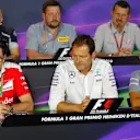 (L to R): Franz Tost (AUT) Scuderia Toro Rosso Team Principal, Mattia Binotto (ITA) Ferrari Chief technical Officer, Paul Hembery (GBR) Pirelli Motorsport Director, Aldo Costa (ITA) Mercedes AMG F1 Engineering Director, Guenther Steiner (ITA) Haas F1 Team Prinicipal and Luca Furbatto (ITA) Manor Chief Designer in the Press Conference at Formula One World Championship, Rd14, Italian Grand Prix, Practice, Monza, Italy, Friday 2 September 2016. © Sutton Images