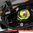 Sergio Perez (MEX) Force India VJM09 with halo at Formula One World Championship, Rd14, Italian Grand Prix, Practice, Monza, Italy, Friday 2 September 2016. © Sutton Images
