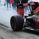 Daniel Ricciardo (AUS) Red Bull Racing RB12 makes a burnout at Formula One World Championship, Rd14, Italian Grand Prix, Qualifying, Monza, Italy, Saturday 3 September 2016. © Sutton Images