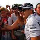 Felipe Massa (BRA) Williams poses for a selfie photograph with the fans at Formula One World Championship, Rd14, Italian Grand Prix, Qualifying, Monza, Italy, Saturday 3 September 2016. © Sutton Images