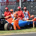 Esteban Ocon (FRA) Manor Racing MRT05 stops on track in Q1 and is recovered by marshals at Formula One World Championship, Rd14, Italian Grand Prix, Qualifying, Monza, Italy, Saturday 3 September 2016. © Sutton Images