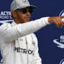 POle sitter Lewis Hamilton (GBR) Mercedes AMG F1 celebrates in parc ferme at Formula One World Championship, Rd14, Italian Grand Prix, Qualifying, Monza, Italy, Saturday 3 September 2016. © Sutton Images