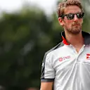 Romain Grosjean (FRA) Haas F1 on the drivers parade at Formula One World Championship, Rd14, Italian Grand Prix, Race, Monza, Italy, Sunday 4 September 2016. © Sutton Images