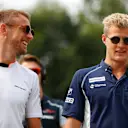 Jenson Button (GBR) McLaren and Marcus Ericsson (SWE) Sauber on the drivers parade at Formula One World Championship, Rd14, Italian Grand Prix, Race, Monza, Italy, Sunday 4 September 2016. © Sutton Images