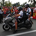 Fernando Alonso (ESP) McLaren on a scooter at Formula One World Championship, Rd14, Italian Grand Prix, Race, Monza, Italy, Sunday 4 September 2016. © Sutton Images