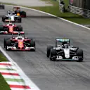 Nico Rosberg (GER) Mercedes-Benz F1 W07 Hybrid leads at the start of the race at Formula One World Championship, Rd14, Italian Grand Prix, Race, Monza, Italy, Sunday 4 September 2016. © Sutton Images