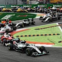 Nico Rosberg (GER) Mercedes-Benz F1 W07 Hybrid leads at the start of the race at Formula One World Championship, Rd14, Italian Grand Prix, Race, Monza, Italy, Sunday 4 September 2016. © Sutton Images