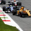 Kevin Magnussen (DEN) Renault Sport F1 Team RS16 leads Marcus Ericsson (SWE) Sauber C35 at Formula One World Championship, Rd14, Italian Grand Prix, Race, Monza, Italy, Sunday 4 September 2016. © Sutton Images