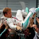 Race winner Nico Rosberg (GER) Mercedes AMG F1 celebrates in parc ferme at Formula One World Championship, Rd14, Italian Grand Prix, Race, Monza, Italy, Sunday 4 September 2016. © Sutton Images