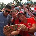 Esteban Ocon (FRA) Manor Racing fans selfie at Formula One World Championship, Rd14, Italian Grand Prix, Race, Monza, Italy, Sunday 4 September 2016. © Sutton Images
