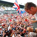 Race winner Nico Rosberg (GER) Mercedes AMG F1 celebrates with the fans at Formula One World Championship, Rd14, Italian Grand Prix, Race, Monza, Italy, Sunday 4 September 2016. © Sutton Images